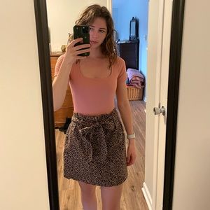 NWT American Eagle paper bag cheetah print skirt
